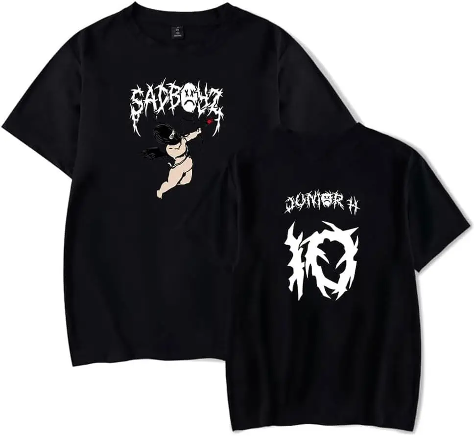 

Junior H T-Shirt Sad Boyz Club Merch Women Men Summer Short Sleeve Tshirt Casual Fashion Tee