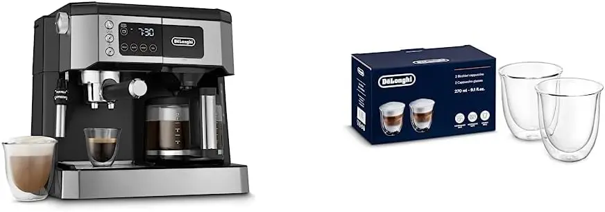 

Kitchen suppliesDe'Longhi All-in-One Combination Coffee Maker & Espresso Machine + Advanced Adjustable Milk Frother, black & 513