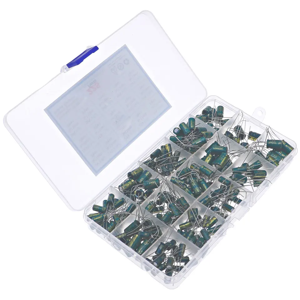 Kit Assortito Elettrolitico SMD in Alluminio SMD di 24 Valori 1uf a