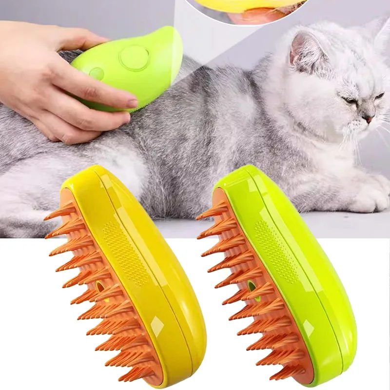 

Cat Steam Brush Steamy Dog Brush 3 in 1 Electric Spray Cat Hair Brushes for Massage Pet Grooming Comb Hair Removal Combs