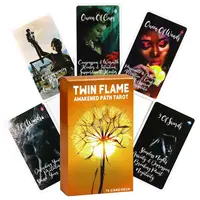 10.3*6cm Twin Flame Awakened Path Tarot 78 Pcs Keyword Cards with Meaning Oracle Card Deck Picture Tarot Reading Cards 1