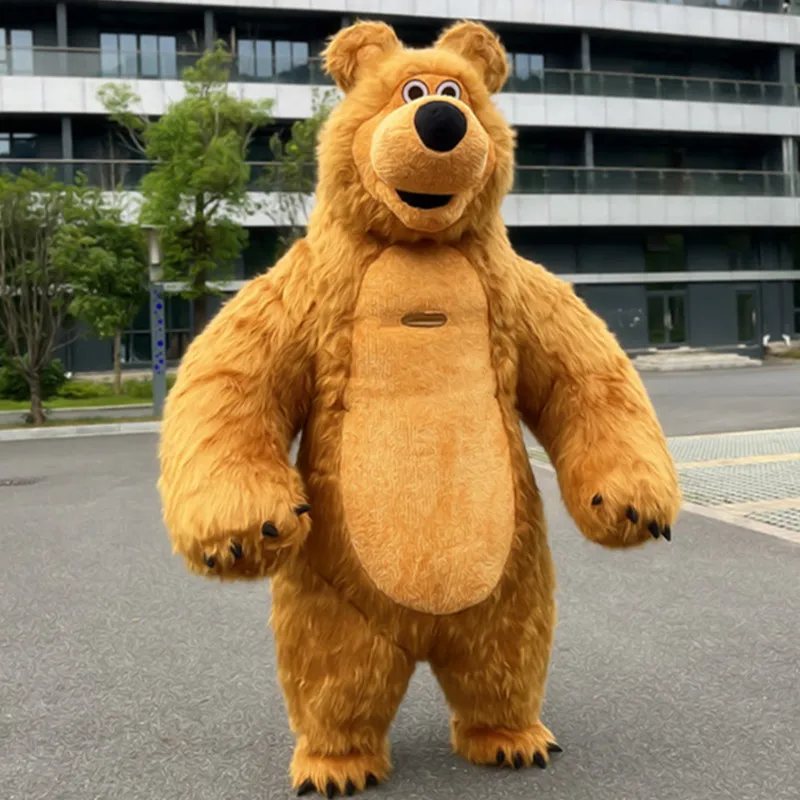 Фото Надувной медведь в виде коричневого медведя №2