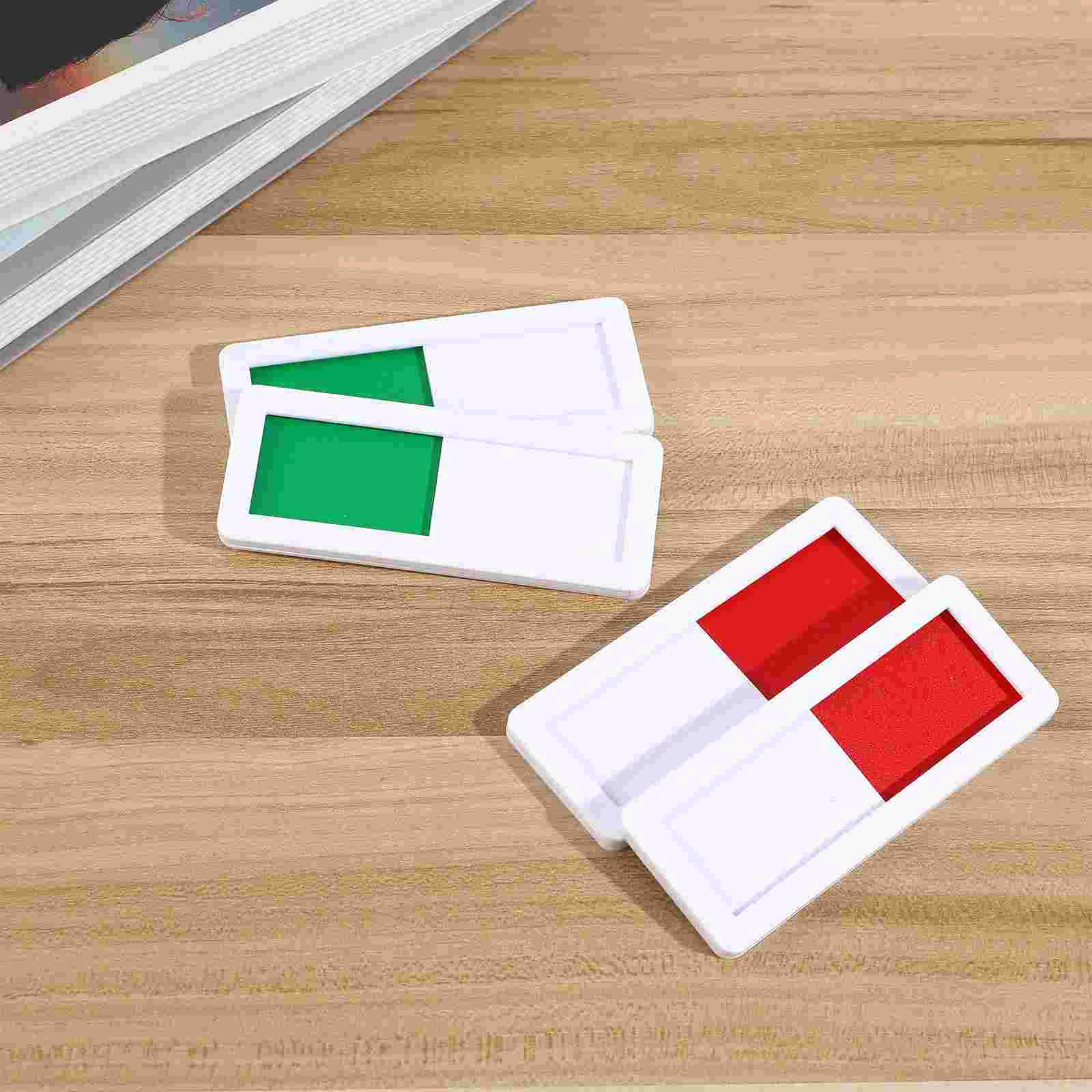 

4 Pcs Slider Privacy Indicator Sign for Office Signboard Conference House Number