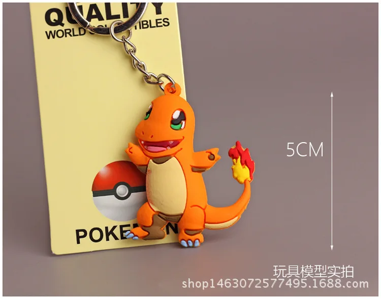 he man toys Pokemon Anime Marowak Abra Gengar Ponyta Porygon Alloy Silicone Keychain Accessories Pendant Bag Key Ring Pendant Birthday Gifts hot toys star wars Action & Toy Figures