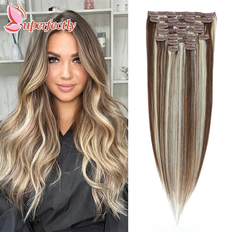 clip-in-hair-extensions-real-human-hair-10pcs-set-clip-ins-full-head-hair-ombre-highlight-color-straight-clip-on-extensions-160g