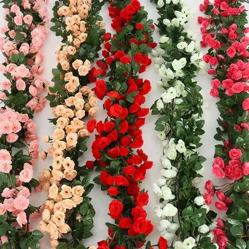 Rose Artificial Flower Vine Silk Wedding