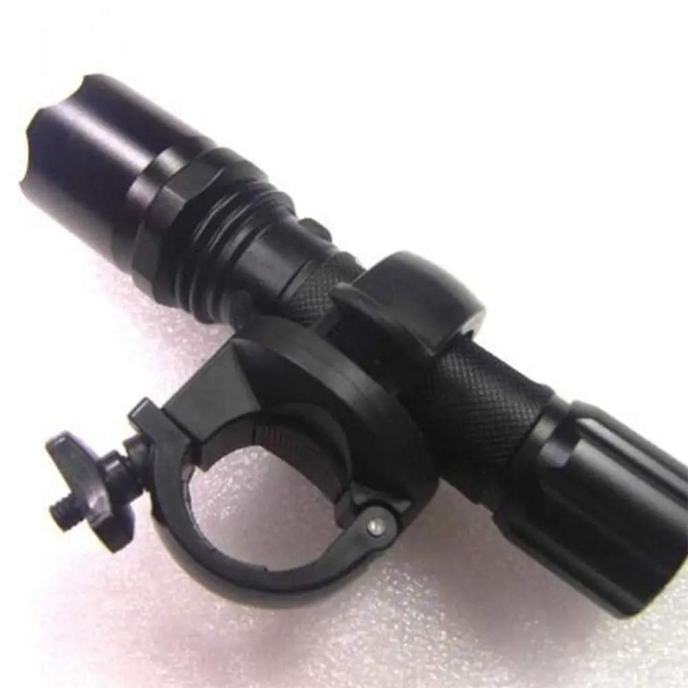 Bicycle flashlight holder bike front lamp light clamp headlight holder 360 degree rotatable LED flashlight torch mount holder clip 1pc