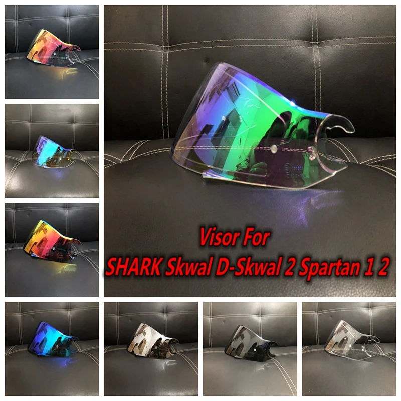Visera Protectora Para Casco Shark Spartan GT - Lente Antiarañazos Y Antivaho, Varios Colores Disponibles