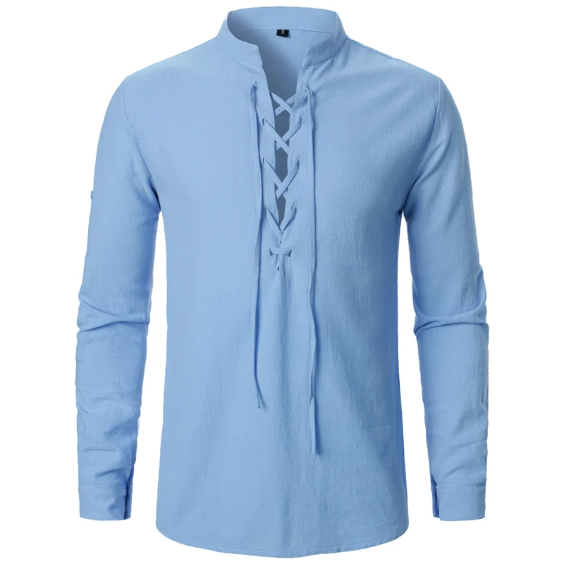 Animal Game Mens Cotton Linen T Shirts for Men Lightweight Breathable Henley Casual Shirts Halloween Shirts Sport Outerwear