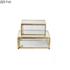 Creative Nordic style Home Dressing table organization Glass jewelry storage box Retro decoration Jewelry display Transparent 5