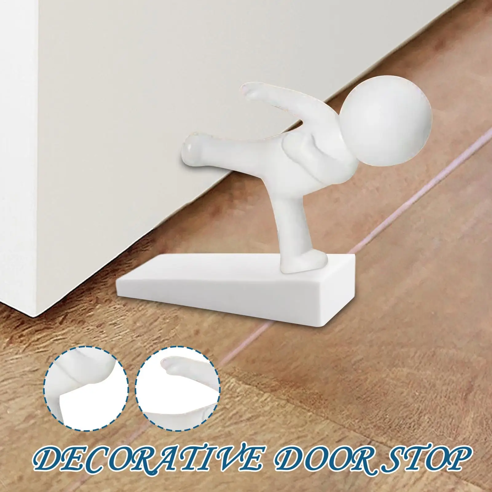 Adorable Cartoon Rubber Door Stopper - Non-Slip Floor Draft Blocker & Safety Protector