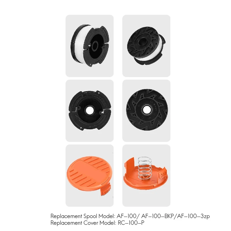 Replacement Spool Scap Cover For Black Decker Line String Spring Trimmer  Weed Eater Refills 30ft 0.065”AF-100-3ZP Garden Trimmer - AliExpress