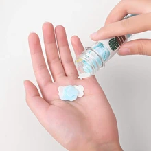  6Pcs Portable Disposable Paper Soap Outdoor Hand-Washing Soap Paper Soap Soap Travel Bottle Paper-Washing Paper Test Tube Patter 