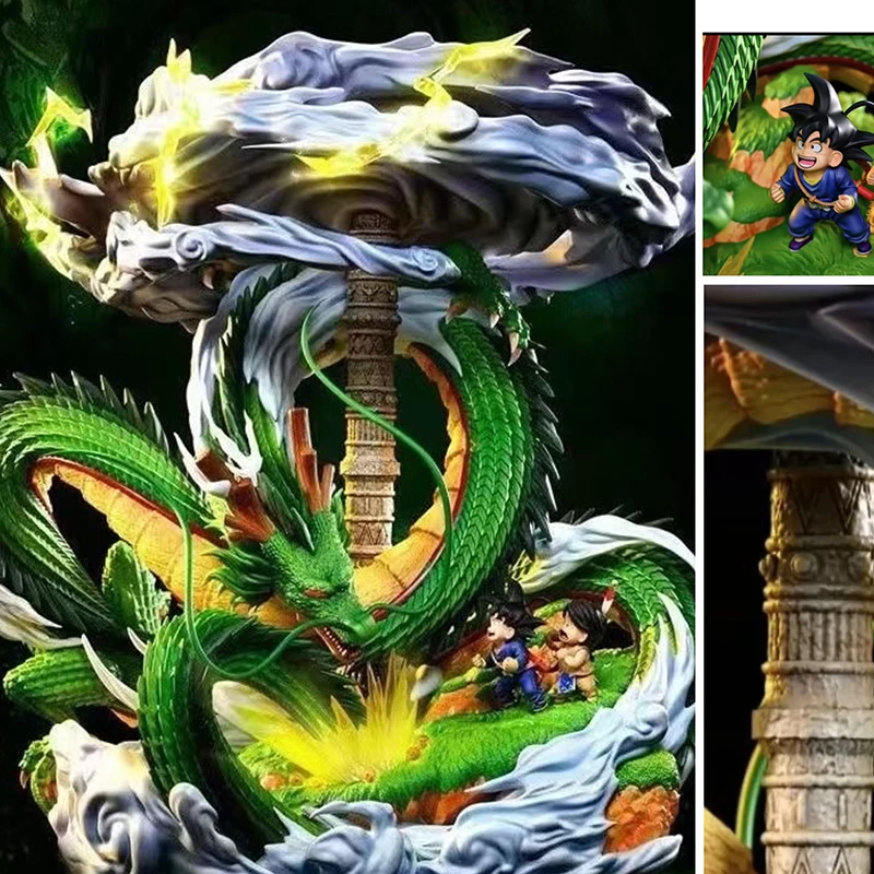 

50cm Anime Dragon Ball Shenlong Figurine Son Goku Shenron Action Figures PVC Statue Model Collection Toys Ornament Birthday Gift