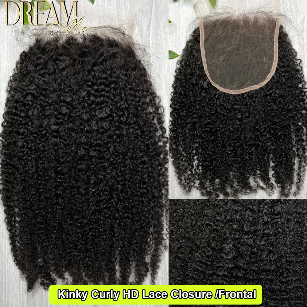 Kinky Curly HD Lace Frontal Only 13x4 13x6 5x5 6x6 Real HD Closure Human Hair Melt Skins Remy Hair human hair closure,human hair lace frontal