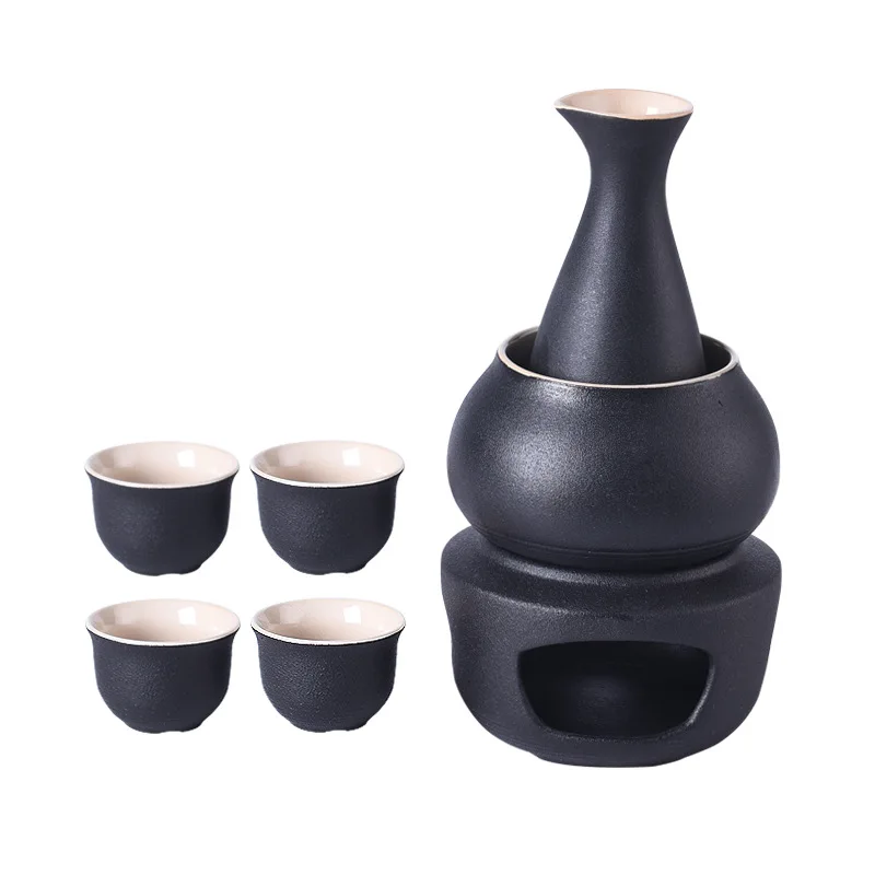 Ceramic Sake Set Ceramic Sake Set Cups With Warmer Keep Sake Storage Gift Box Traditional Porcelain Pottery Hot Saki Drink