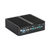 Fanless IPC Mini PC Intel Celeron J6412 8GB 16GB DDR4 M.2 NVMe SSD 4x 2.5G LAN RS232 RS485 WiFi Support 4G LTE Windows Linux 4