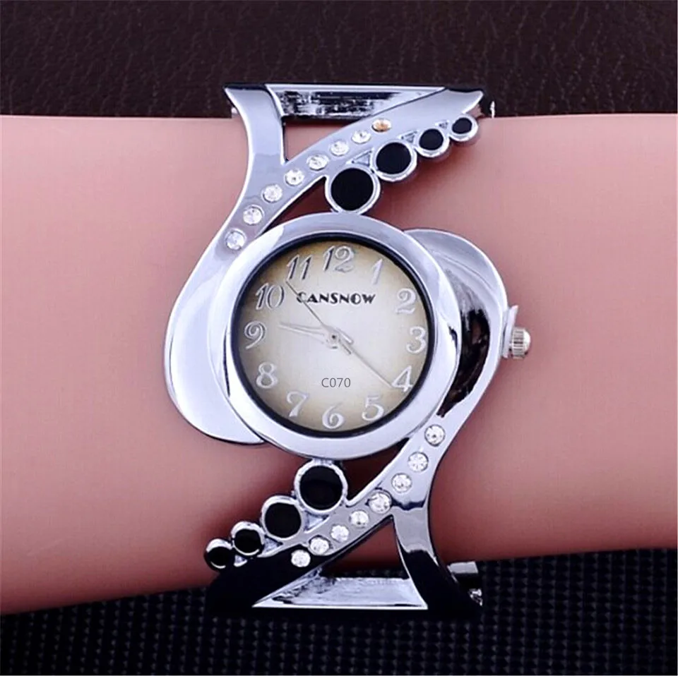 Womens Watch New Design Women Bangle Wristwatch Quartz Crystal Luxury Relojes Rhinestone Fashion Female Watches Eleagnt Mujer Watch