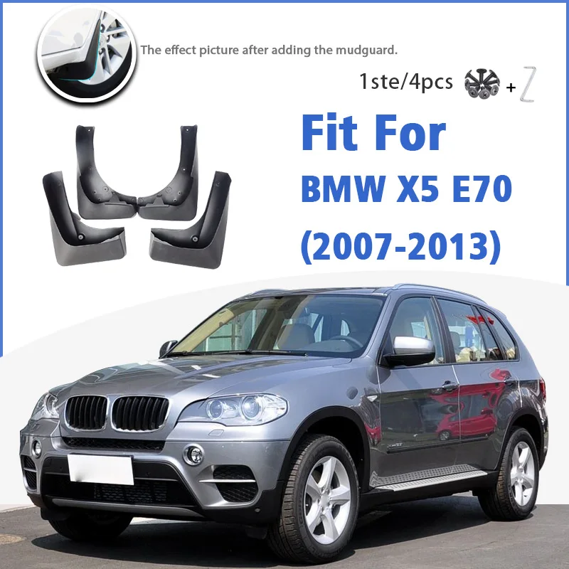 4x for 20072013 BMW X5 E70 Fender Splash Guard Mud Flaps Body