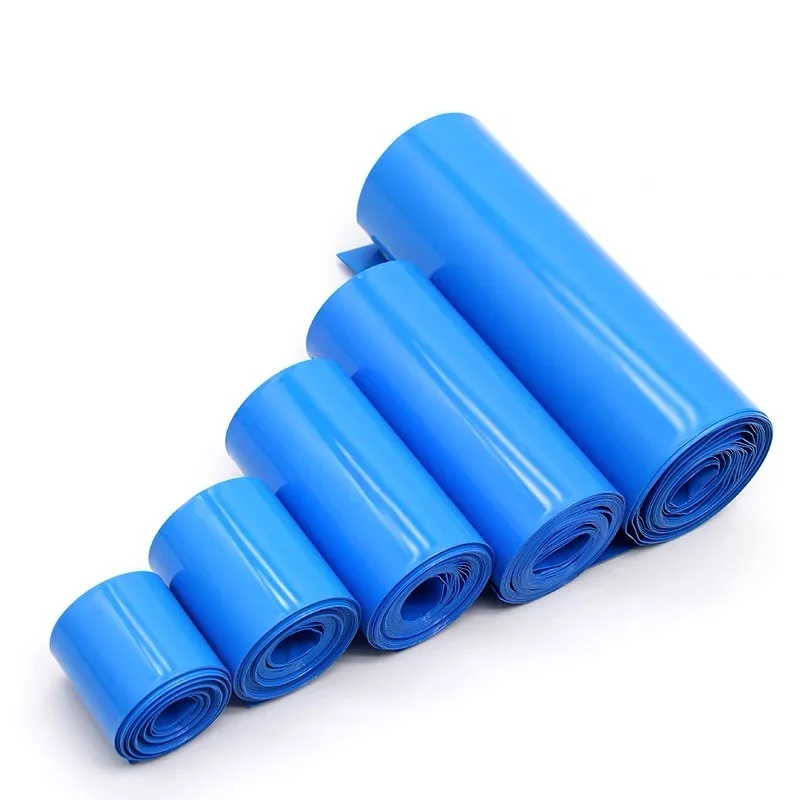 Produktbild von PVC-Schrumpfschlauch Flach 65 Mm Breite, 10 M Länge – Transparent, Schrumpftemperatur 80 °C, 48 % Schrumpfrate, Für Batterien & Kabelisolierung