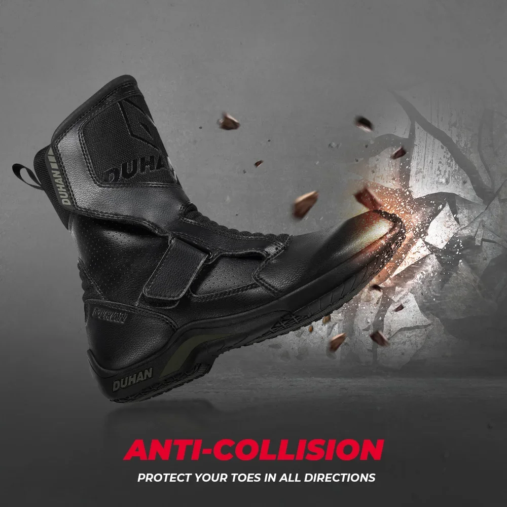 Motorcycle Boots Men Riding Breathable Reflective Motocross Racing Thick Sole Safety Safety Shoes Motorcycle Shoes Mens Shoes Motorcycle Rain Boots