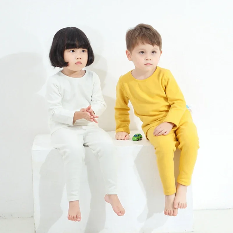 Winter Newborn Baby Girl Boy Clothes Set Thickened Long Sleeves Top + Pants Costume Plush Thick Spring and Autumn Costume Suit
