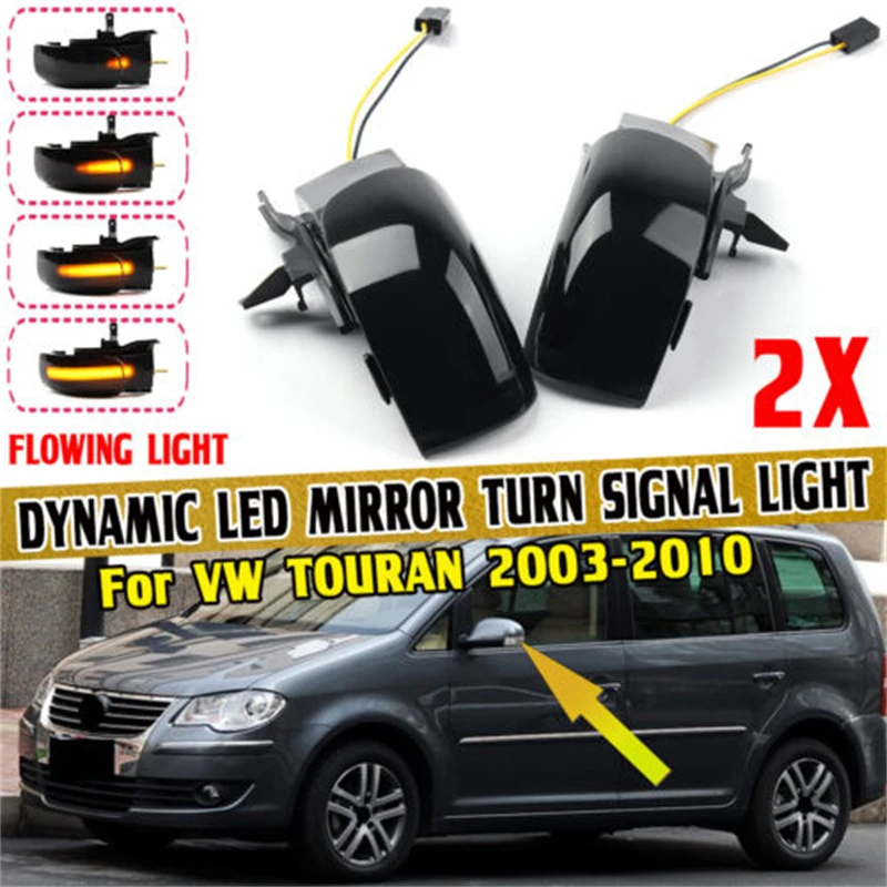 LED Dynamic Turn Signal Light Flashing Water Side Mirror Indicator