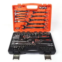 L50 Tool Box Auto Reparatie Tool Kit Home Mechanical Tools Ratchet Torque Wrench Socket Garage Ratchet Screwdriver Kit