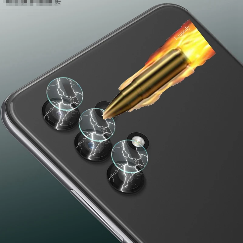 Premium Full Cover Tempered Glass Screen and Camera Lens Protector