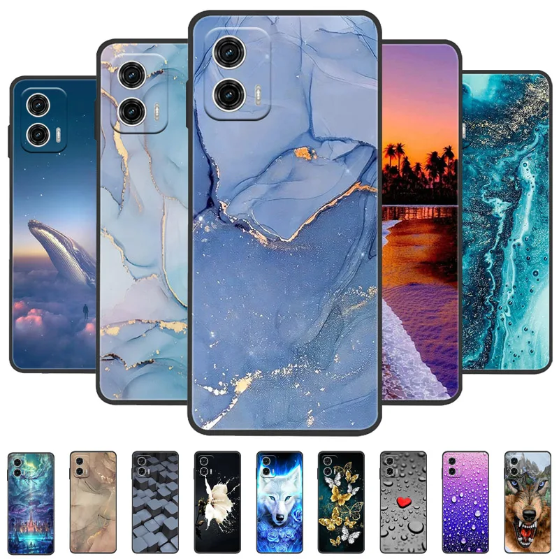 Marble Silicone Soft TPU Phone Case with Bumper - Elegant Protective Cover