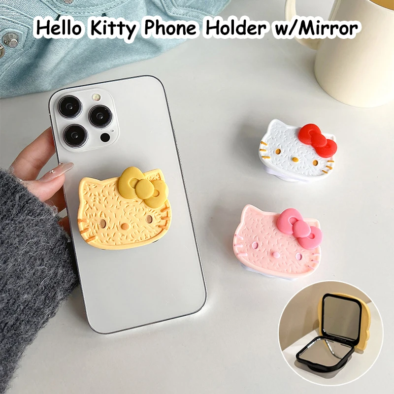 

Зеркало для макияжа с держателем Hello Kitty