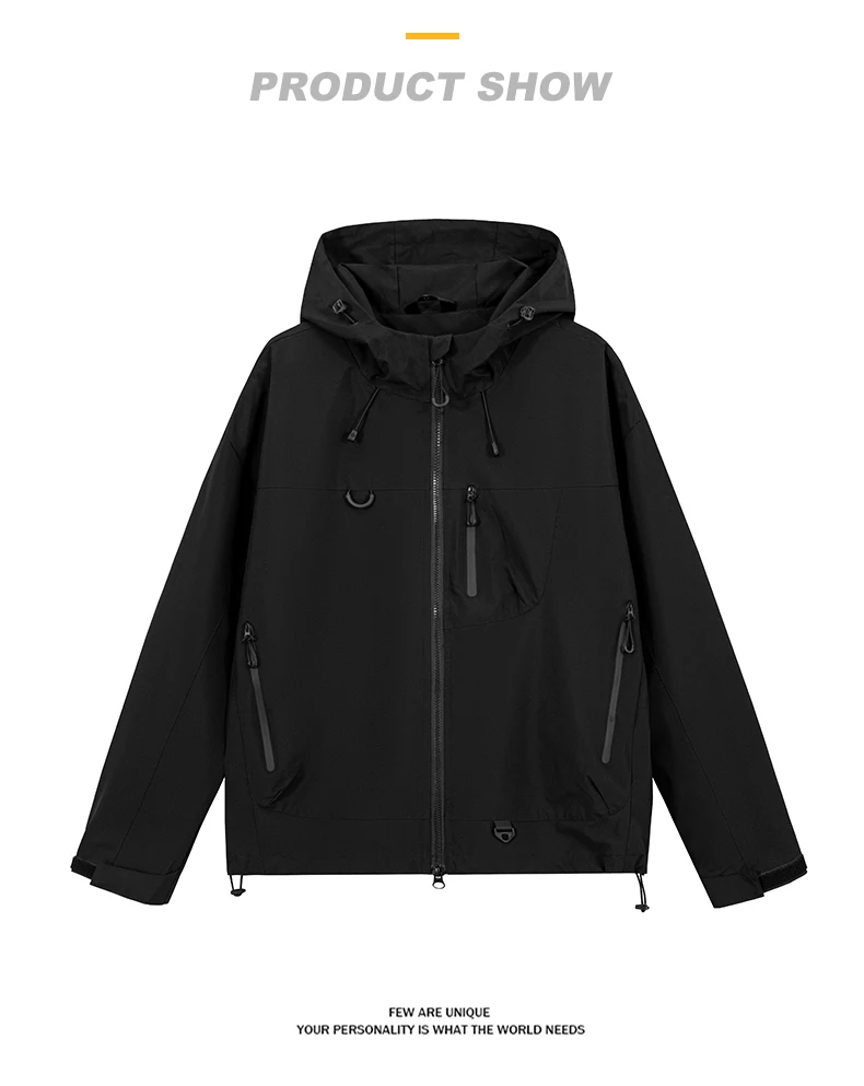 LNGXO Unisex wasserdichte Windjacke Outdoor Sport winddichte einlagige Jacke Männer Frauen Wandern Klettern Trekking Regenmantel – Detail 12