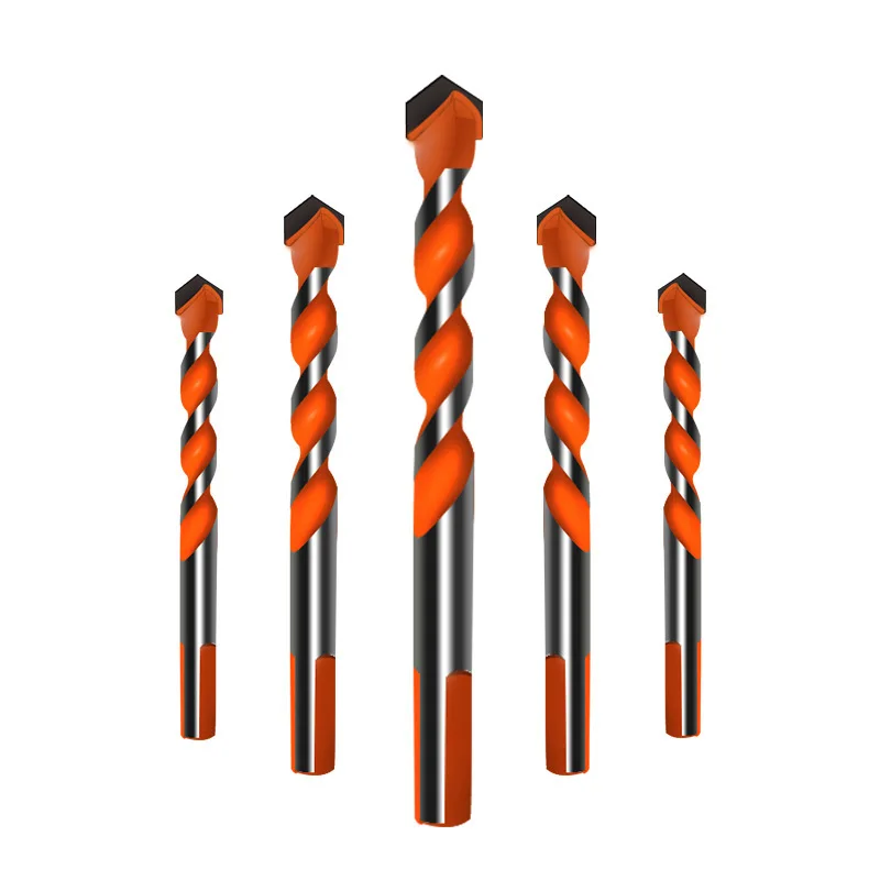

10PCS/SET multi-function alloy orange triangle bit marble glass tile ceramic wall hole drill 6mm 8mm 10mm 12mm