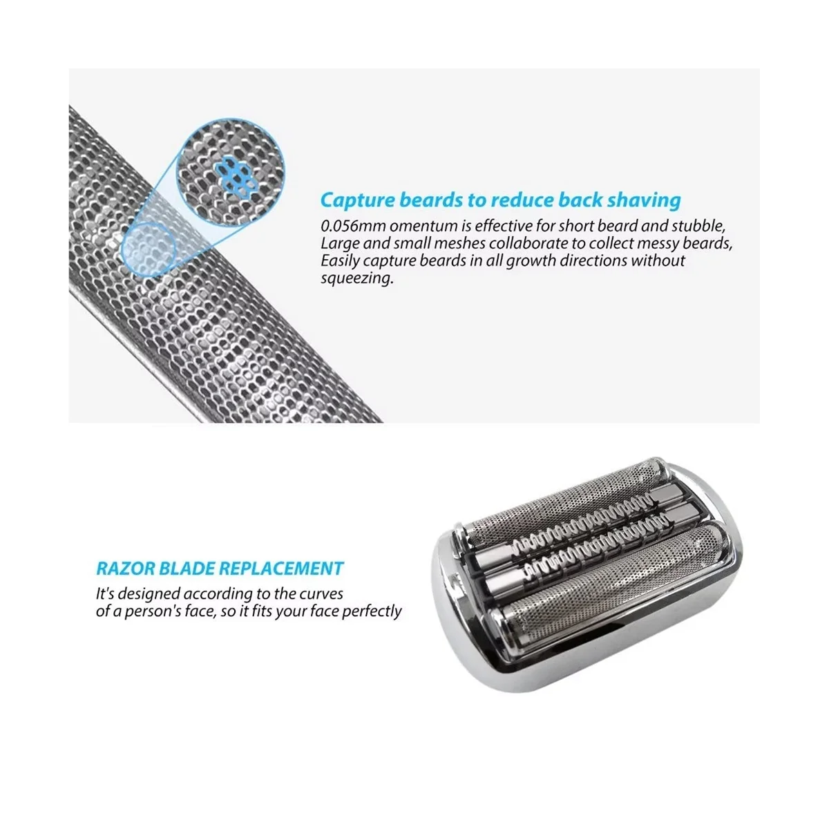 94M 92S 92M 90S Testina Di Ricambio Per Rasoio Per Rasoio Elettrico Braun Series 9 Pro 9030S 9040S 9050Cc 9240S