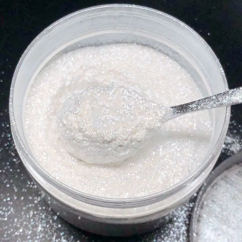 Nail Powder Nail Pigment Nail Glitter Mica Powder Super White Mica Pearl Powder 3000Mesh 2000Mesh 1000Mesh Nail Glitter Mica Powder DIY Eyeshadow Soap Dye Pigment Car Paint Toner