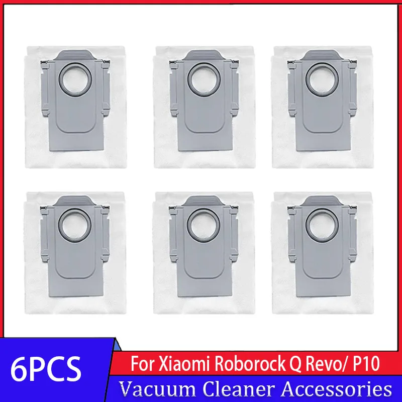  8 Pcs Replacement Disposable Dust Bags for Roborock Q Revo for  Roborock P10 Robot Vacuum Cleaner Spare Parts, 2.7L Large Capacity Dust  Bags : Home & Kitchen