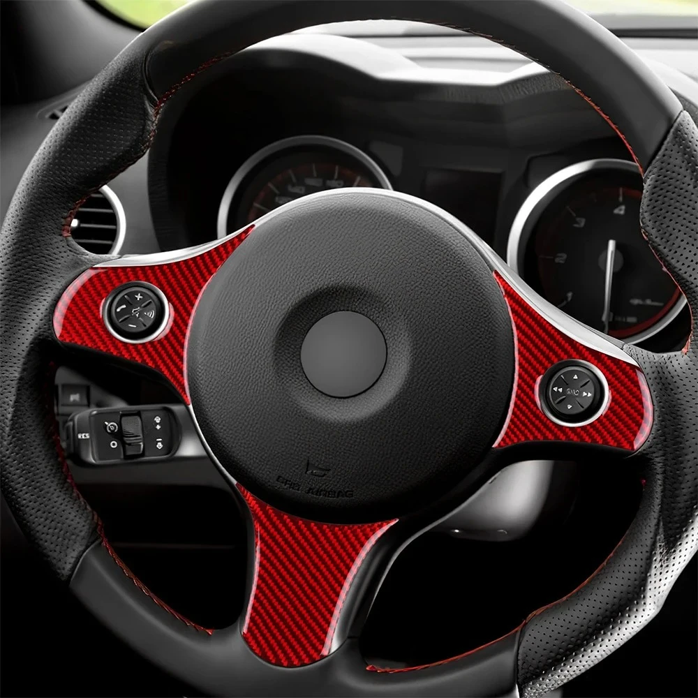 Alfa Romeo Carbon Stuurwiel Cover - Detail van het echte koolstofvezel