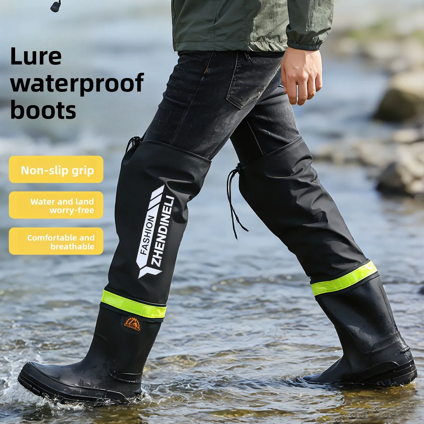 Bottes de pêche hautes techniques pour traversée de rivières et pêche en eau vive