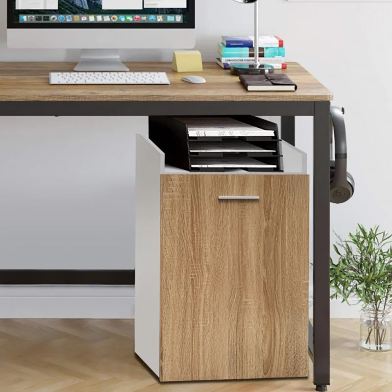 

File Cabinet with 2 Drawers Mobile Filing Cabinet with Wheel for Letter Size Nightstands Bedside Table Desk Sofa Side Table