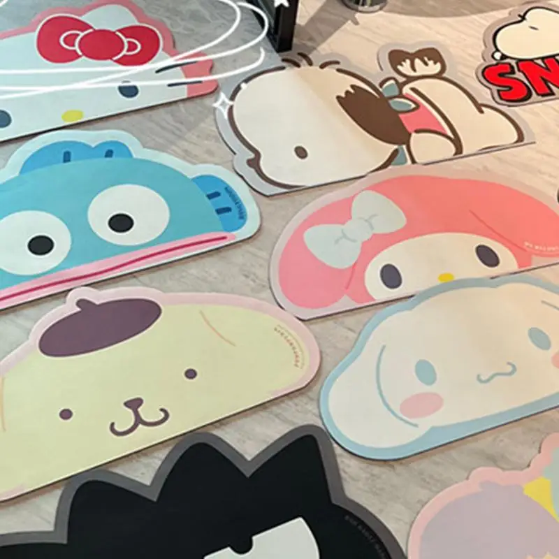 

Новинка Kawaii Sanrios Hellokitty Kuromi Mymelody Cinnamoroll pompurin коврик для ванной и кухни коврики подарки игрушки для девочек