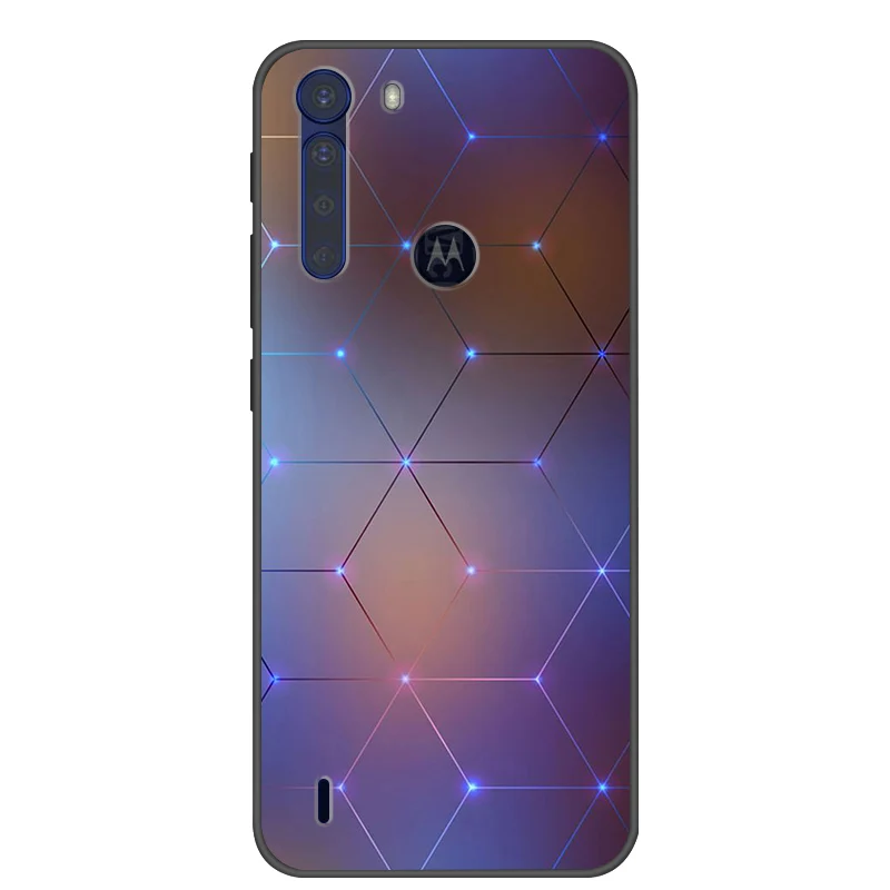 Fashionable Cool Soft Silicone Cover for Motorola One Fusion+ Phone