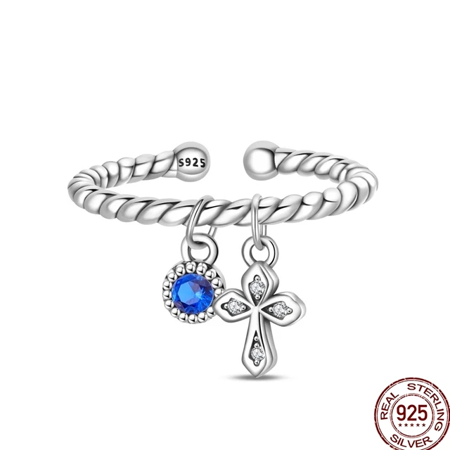 89483-c6cb6e.jpg Bagues en argent Sterling 2025 originales pour femmes, couronne à nœud papillon, cœur d'amour, mauvais œil, bijoux d'anniversaire, cadeau d'anniversaire, 925