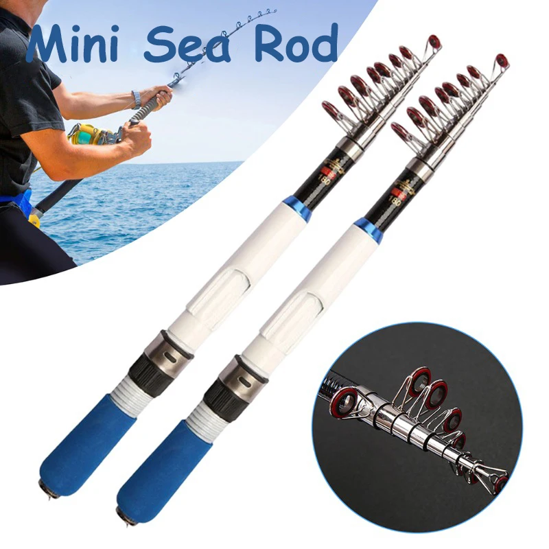 1.4M-2.4M Spinning Telescopic Fishing Rod,Mini FRP Feeder Rod