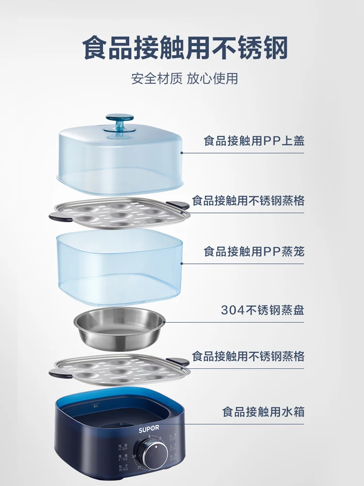 SUPER Electric Steamer Household Multifunctional Cooking and Steaming Integrated Breakfast Machine Electric Steamer Cooker