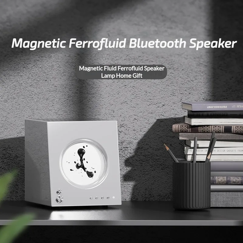 

Magnetic Ferrofluid Speaker with Music Rhythm Bluetooth Audio Stereo Sound Dancing Ferrofluid for Computer Home Office Desktop
