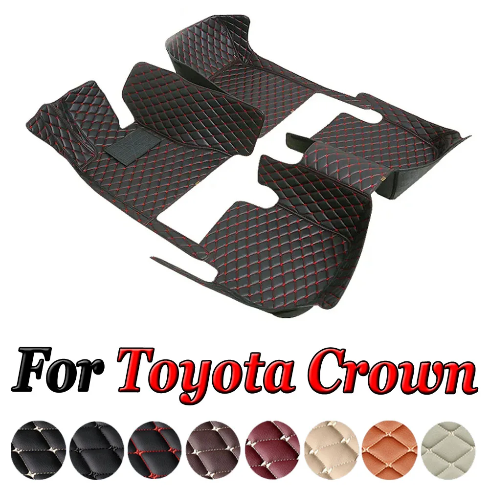 

Car Floor Mats For Toyota Crown S210 2012~2018 Carpet Luxury Leather Mat Auto Durable Rug Full Set Anti Dirt Pad Car Accessories