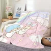 L-Little Twin Stars K-KiKi & L-LalaS Printed Comfortable And Soft Sofa Bedroom Plush Blanket Suitable For Home Travel And Gifts 4