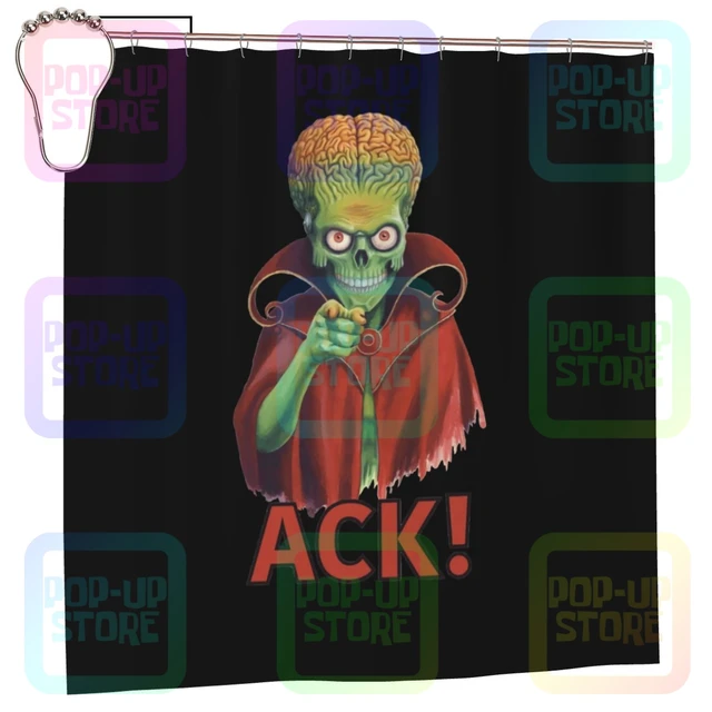 Mars Attacks Ack Tim Burton Sci Fi Movie Poster 1996 Shower Curtain  Bathroom Curtain Custom With Hook - AliExpress