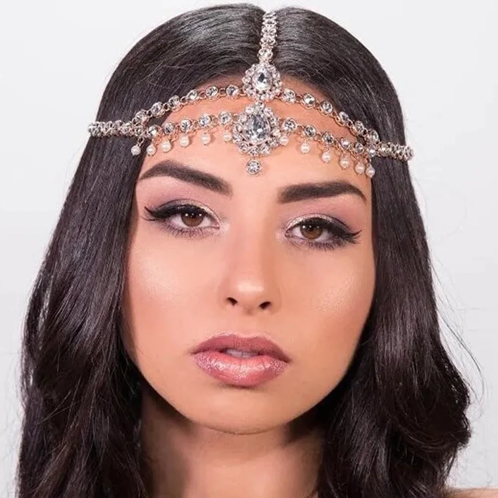 Barakath Strass-Stirnbänder 3 Stück – Diamant-Kristallperlen, Glitzer-Haarband Für Frauen & Mädchen