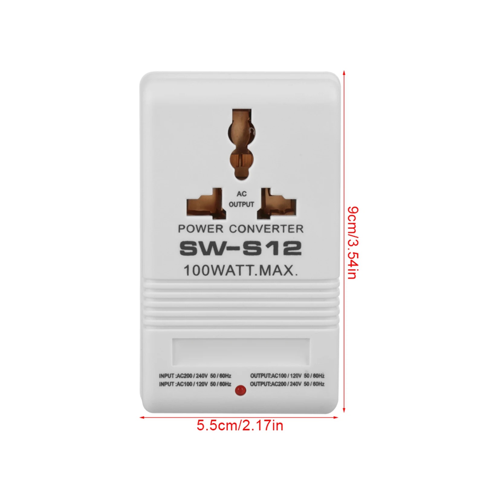 SW-S12 100W 110V/120V to 220V/240V StepUp&Down Voltage Converter Transformer (CN Standard Plug) voltage converter,power transformer
